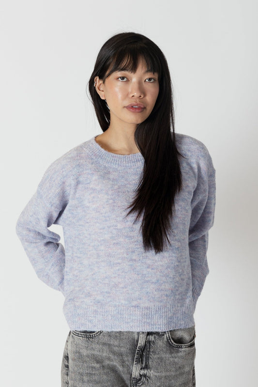 Aiden Lightweight Crewneck Sweater - Lilac - Lyla + Luxe - ApresTenCo