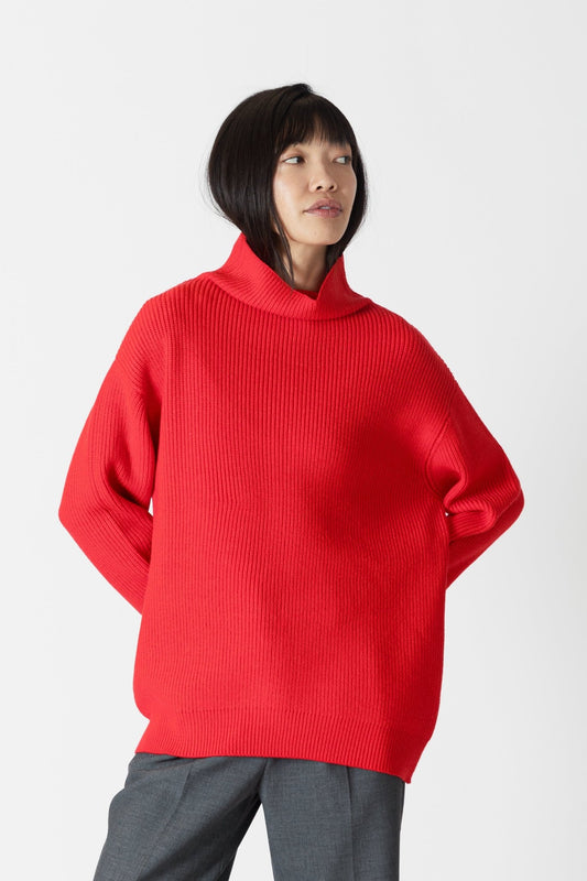 Chadwick Ribbed Relaxed Mockneck Sweater - Lyla + Luxe - ApresTenCo