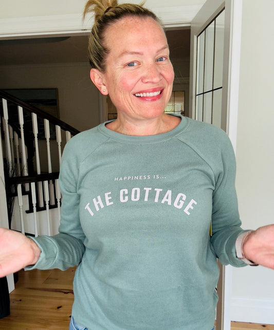 Happiness is The Cottage - Sweatshirt - ApresTenCo