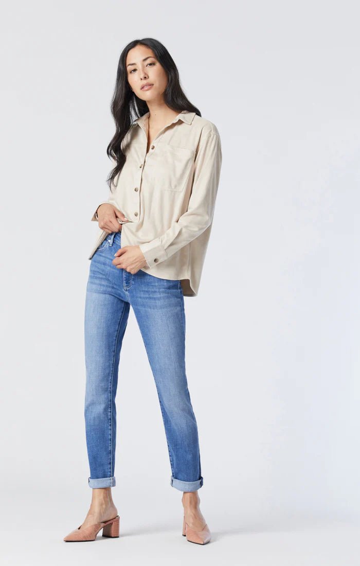 Kathleen Slim Boyfriend Jeans - Mavi - ApresTenCo