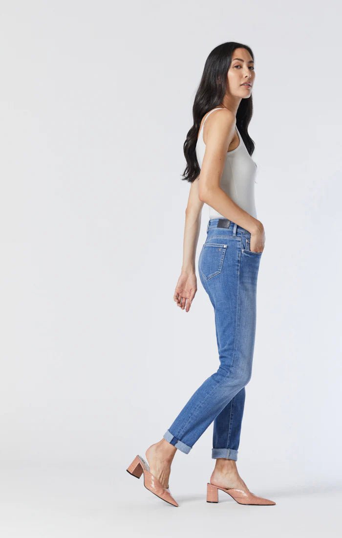 Kathleen Slim Boyfriend Jeans - Mavi - ApresTenCo