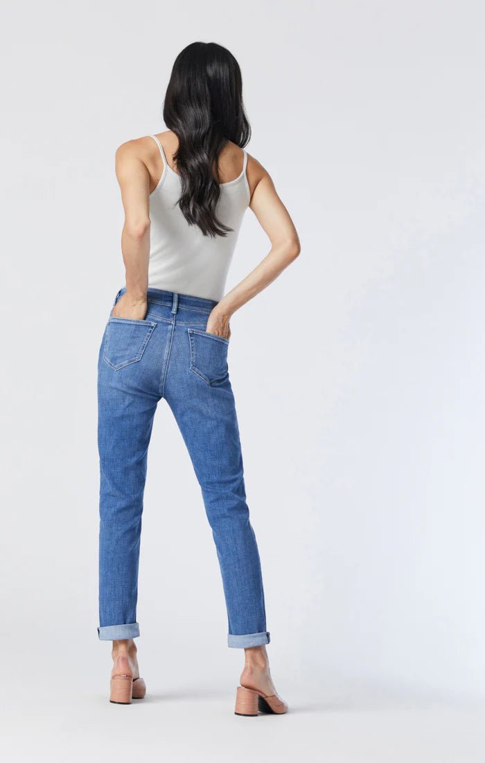 Kathleen Slim Boyfriend Jeans - Mavi - ApresTenCo