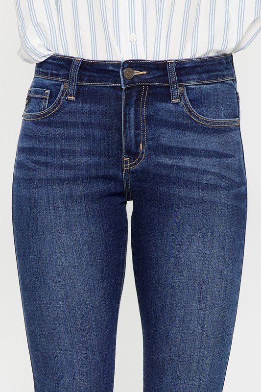 Mid Rise Skinny Ankle Jeans - Kan Can - ApresTenCo