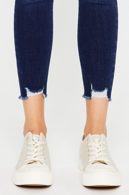 Mid Rise Skinny Ankle Jeans - Kan Can - ApresTenCo