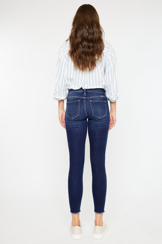 Mid Rise Skinny Ankle Jeans - Kan Can - ApresTenCo