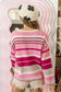 Pink Mixed Stripe Sweater - ApresTenCo