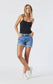 Pixie Denim Boyfriend Shorts - Light Ripped Organic Blue - ApresTenCo