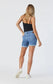 Pixie Denim Boyfriend Shorts - Light Ripped Organic Blue - ApresTenCo