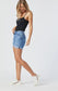 Pixie Denim Boyfriend Shorts - Light Ripped Organic Blue - ApresTenCo