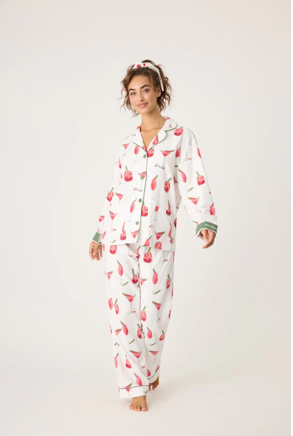 PJ Salvage - Cranberry + Cocktails Flannel PJ Set - ApresTenCo